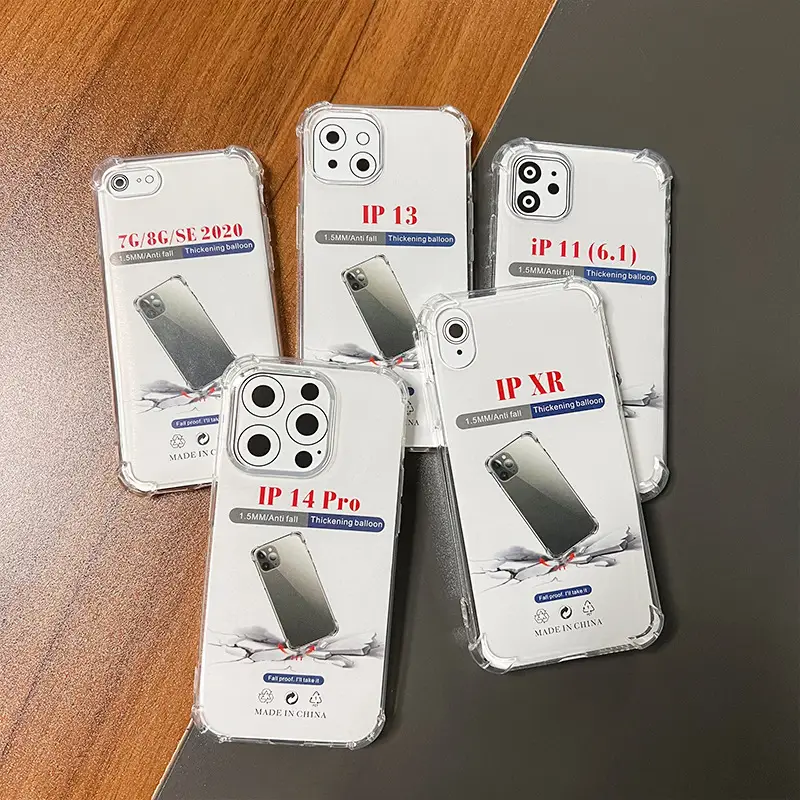 Apple 13 Pro Airbag Anti-Fall Mobile Phone Case 17 Air Thickened 12 Silicone 15Promax Large Hole Protective Cover - Image 6