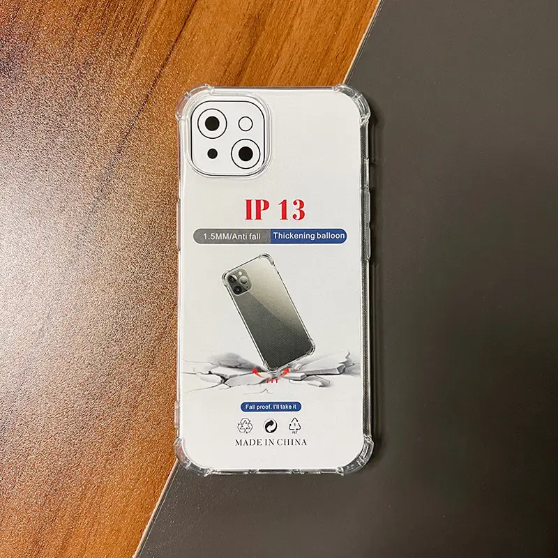 Apple 13 Pro Airbag Anti-Fall Mobile Phone Case 17 Air Thickened 12 Silicone 15Promax Large Hole Protective Cover