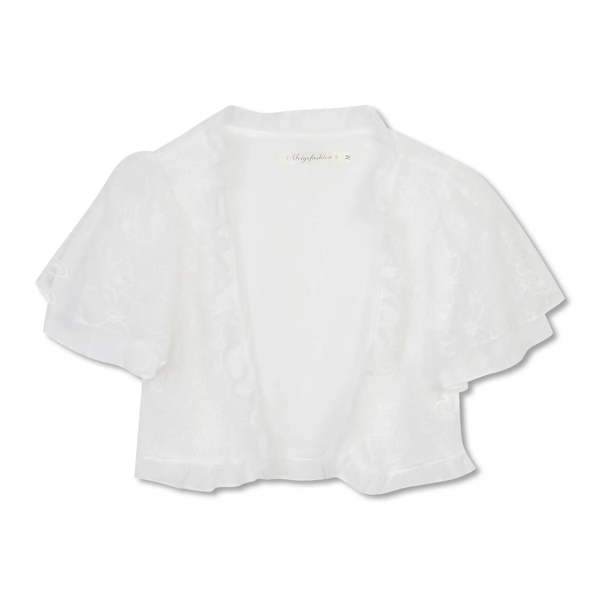 Pink Lace Chiffon Shawl for Women Summer Wear - Image 9