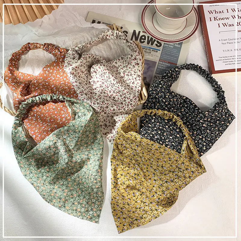 Women's Floral Triangle Scarves Wide Elastic Belt Wrap - Image 7