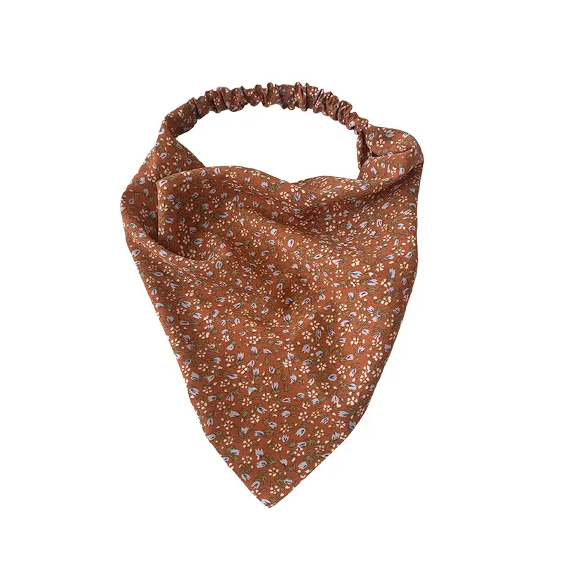 Women's Floral Triangle Scarves Wide Elastic Belt Wrap - Image 10
