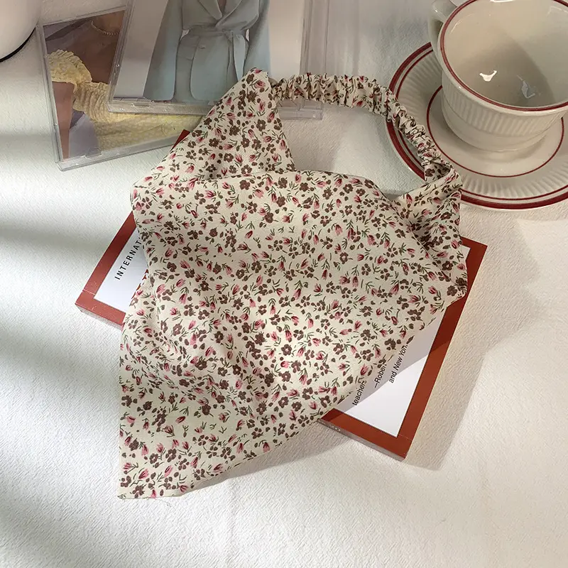 Women's Floral Triangle Scarves Wide Elastic Belt Wrap - Image 4