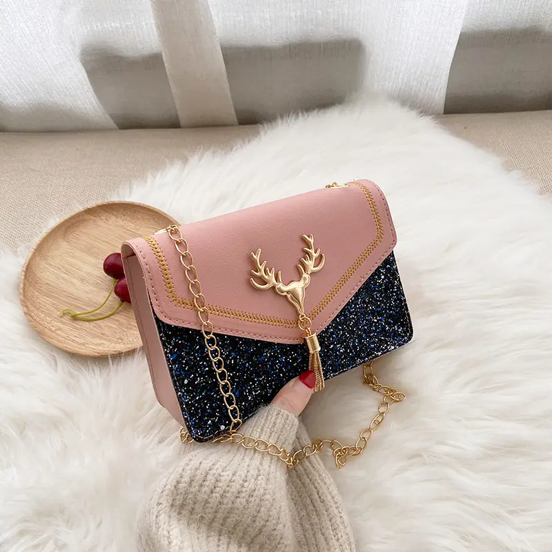 Women's Sequin Deer Tassel Shoulder Bag 2021 - Image 3