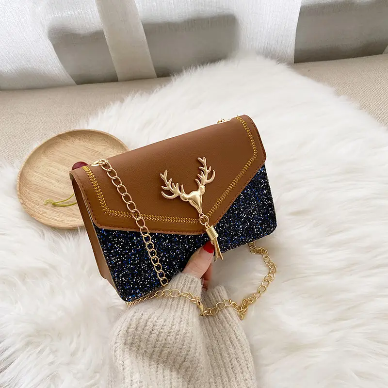 Women's Sequin Deer Tassel Shoulder Bag 2021 - Image 5