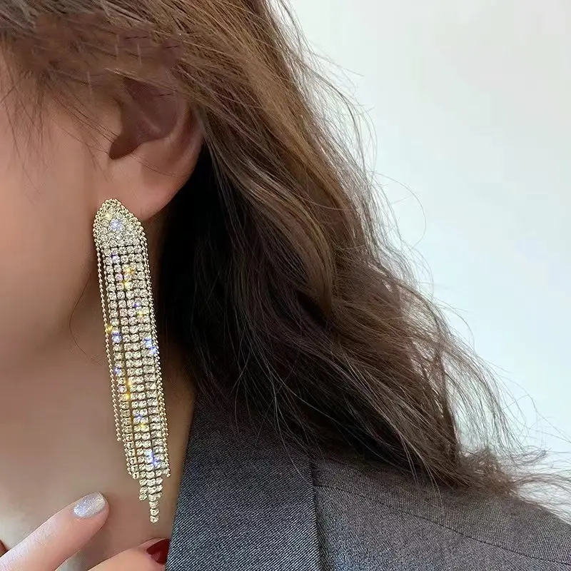 S925 Diamond Geometry Earrings for Women - Image 4