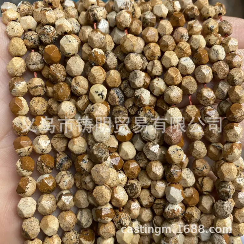Facet Stone Beads Bracelet Semi-Finished Wholesale DIY Jewelry - Image 2