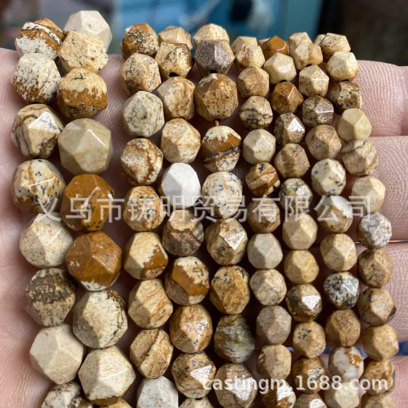 Facet Stone Beads Bracelet Semi-Finished Wholesale DIY Jewelry - Image 4