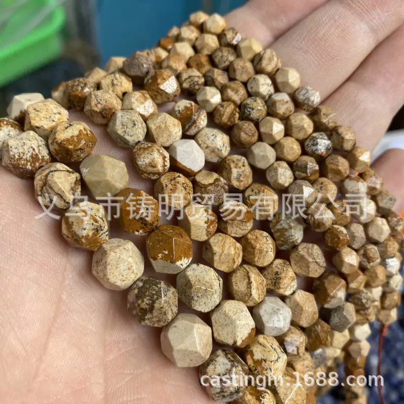 Facet Stone Beads Bracelet Semi-Finished Wholesale DIY Jewelry - Image 5