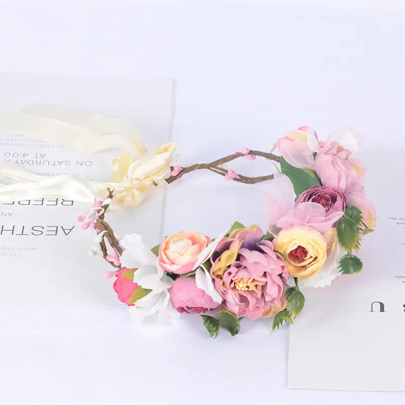 Floral Hairband for Women Wedding Party Hair Accessories - Image 4