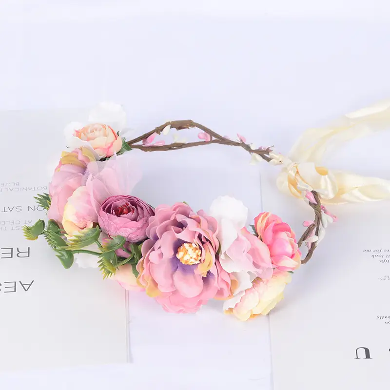 Floral Hairband for Women Wedding Party Hair Accessories - Image 5