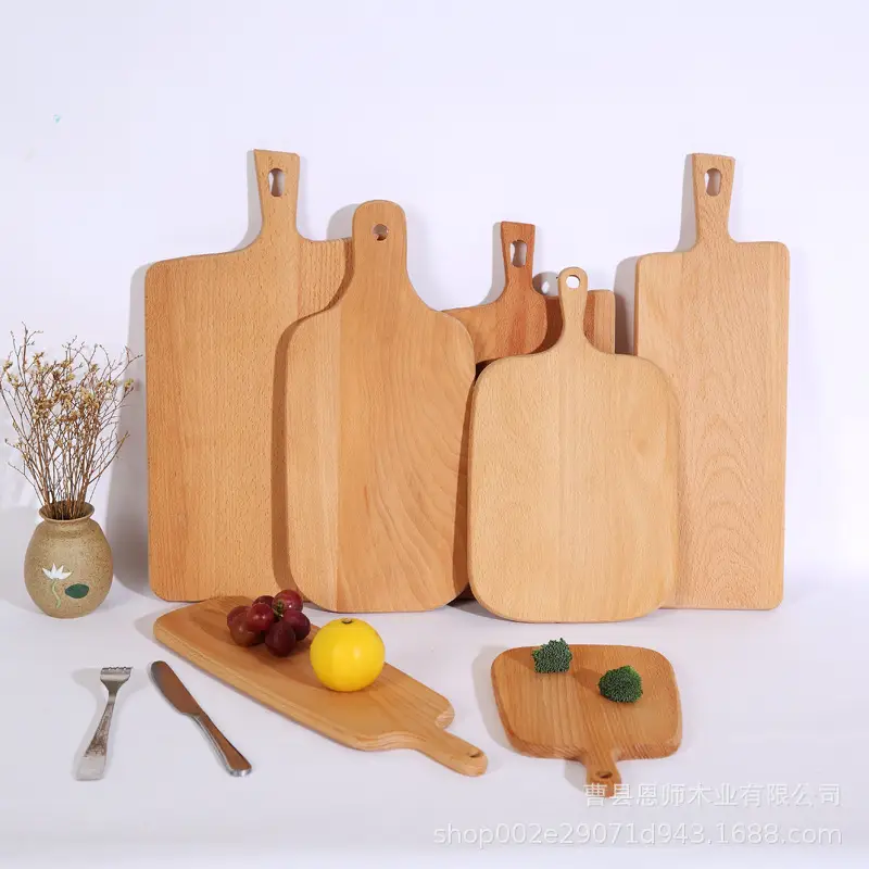 Solid Wood Beech Handle Cutting Board 16" - Image 10