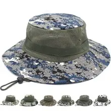 Men's Pure Color Cotton Sun Hat Two Hole Flat Top — feature 23