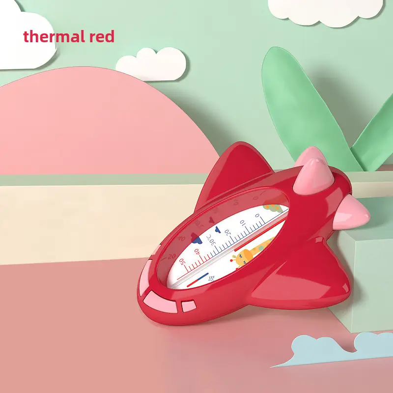 Thermal Red Baby Bath Water Temperature Card - Image 2