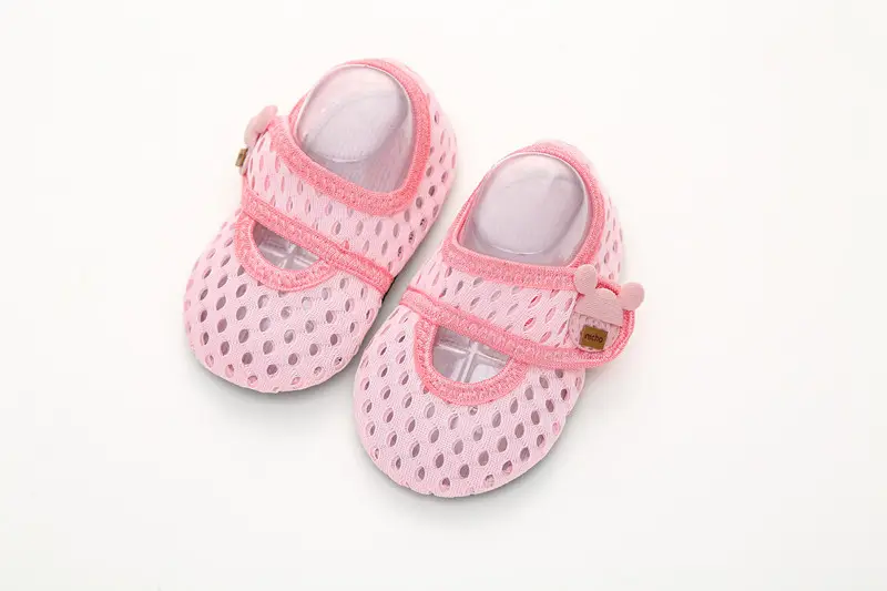 Breathable Mesh Toddler Socks Light Blue Orange - Image 4