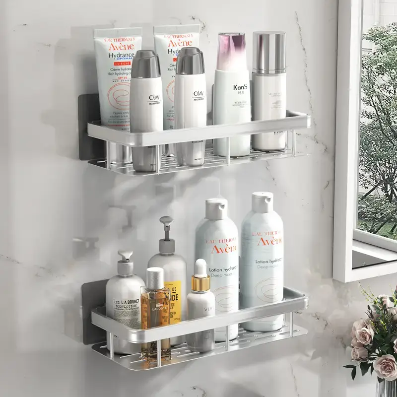 Suction Toilet Storage Rack Wall Hanging Bathroom Storage - Image 32