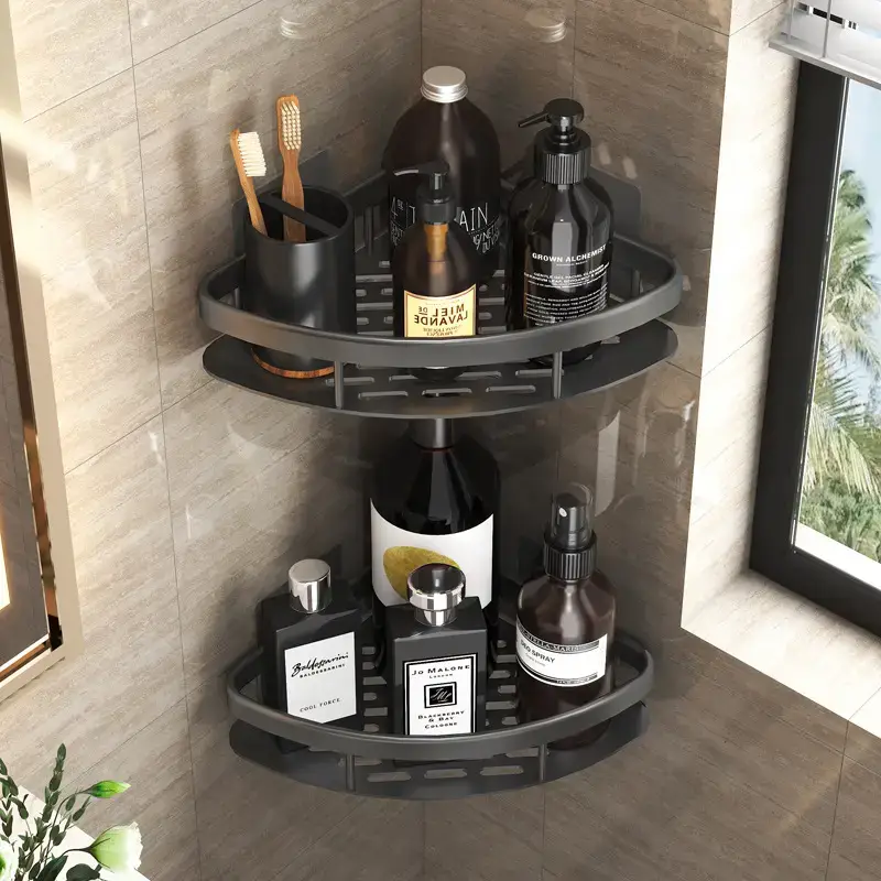 Suction Toilet Storage Rack Wall Hanging Bathroom Storage - Image 33