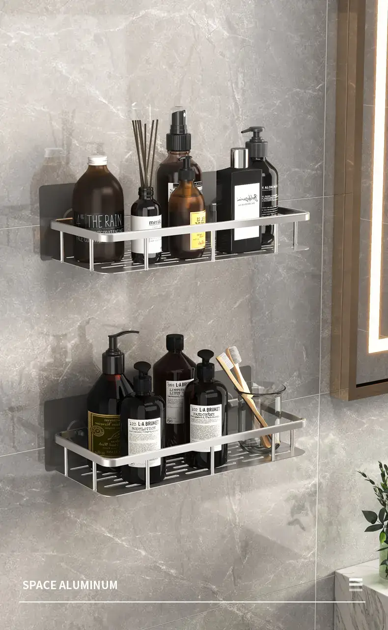Suction Toilet Storage Rack Wall Hanging Bathroom Storage — feature 19