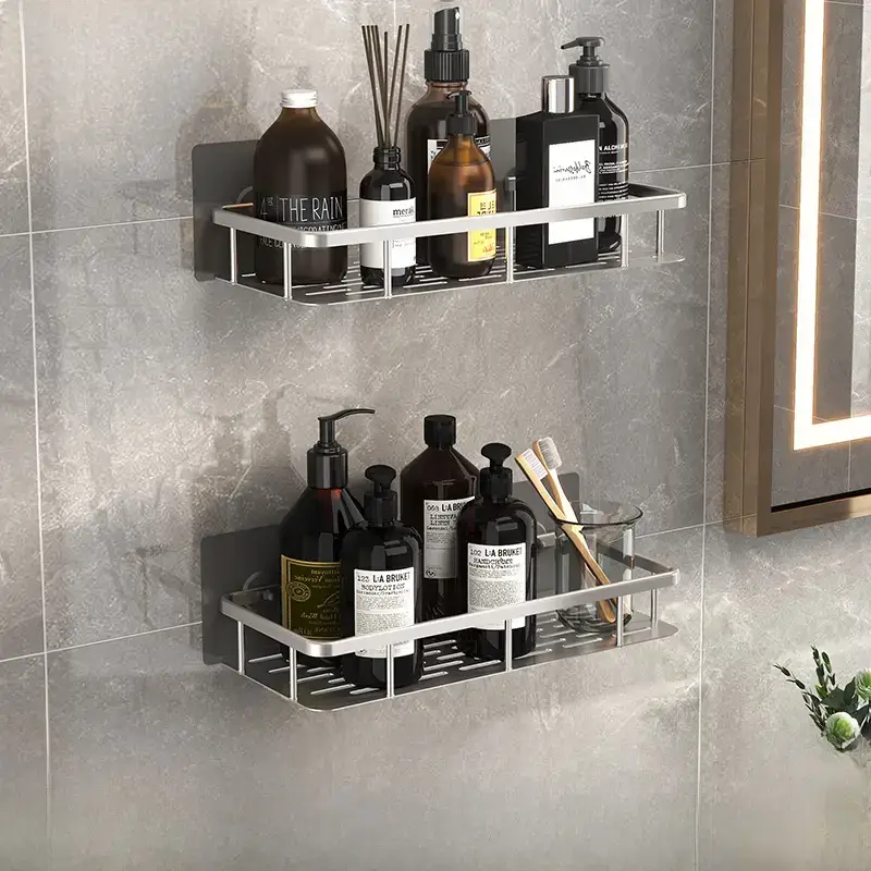 Suction Toilet Storage Rack Wall Hanging Bathroom Storage - Image 15