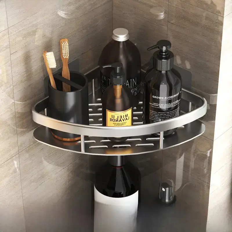 Suction Toilet Storage Rack Wall Hanging Bathroom Storage - Image 17