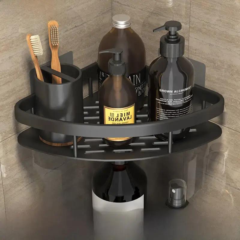 Suction Toilet Storage Rack Wall Hanging Bathroom Storage - Image 19