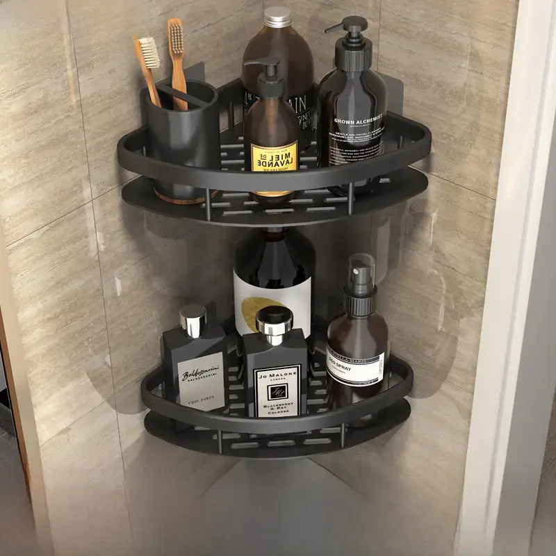 Suction Toilet Storage Rack Wall Hanging Bathroom Storage - Image 20