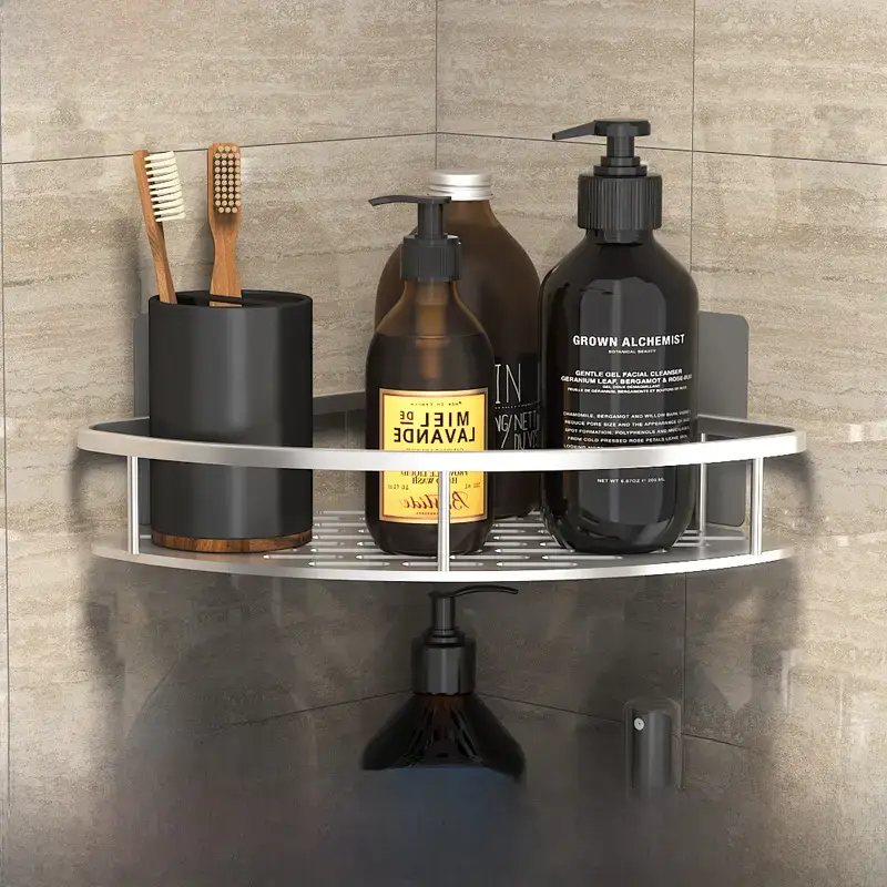 Suction Toilet Storage Rack Wall Hanging Bathroom Storage - Image 21