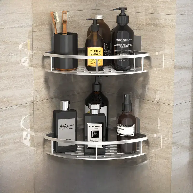 Suction Toilet Storage Rack Wall Hanging Bathroom Storage - Image 22