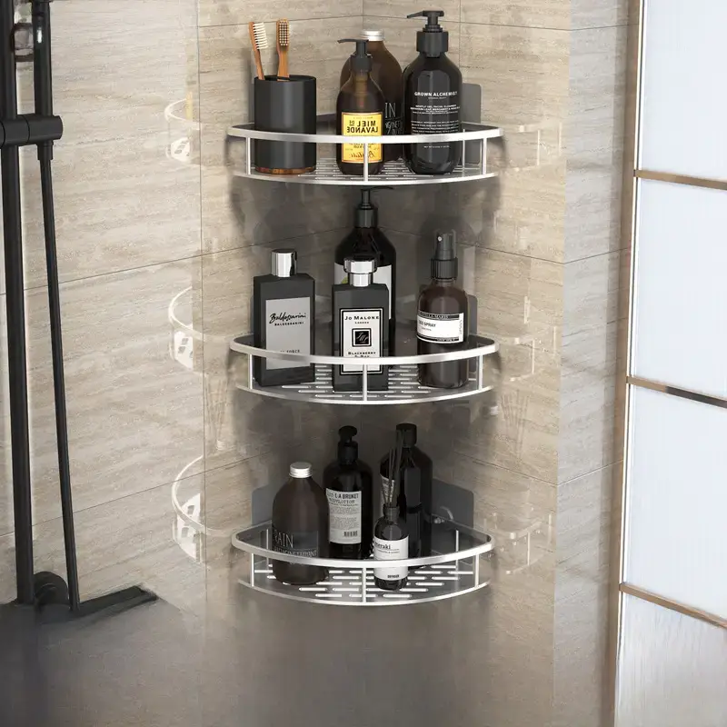 Suction Toilet Storage Rack Wall Hanging Bathroom Storage - Image 23
