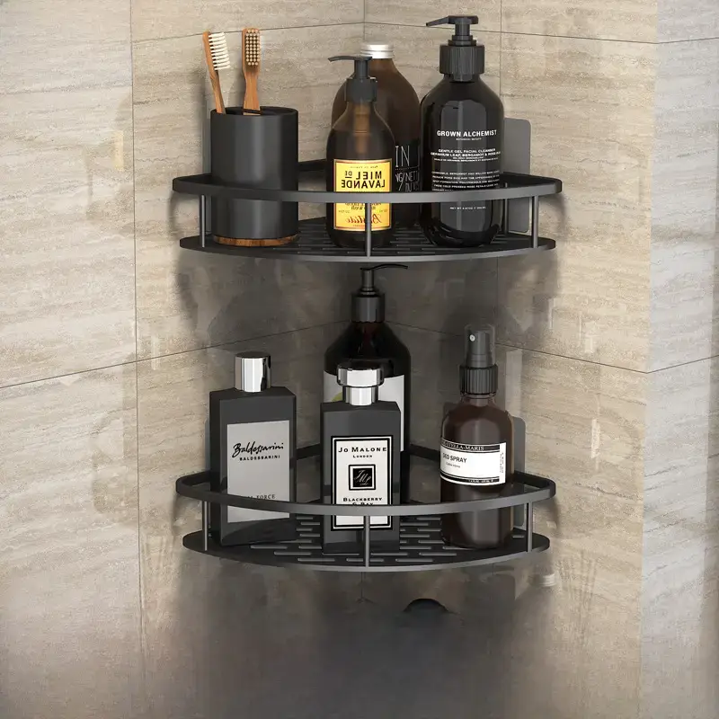 Suction Toilet Storage Rack Wall Hanging Bathroom Storage - Image 25
