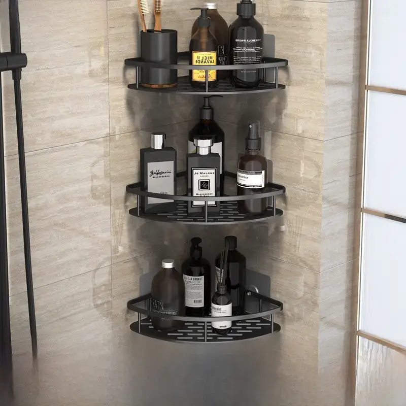 Suction Toilet Storage Rack Wall Hanging Bathroom Storage - Image 26