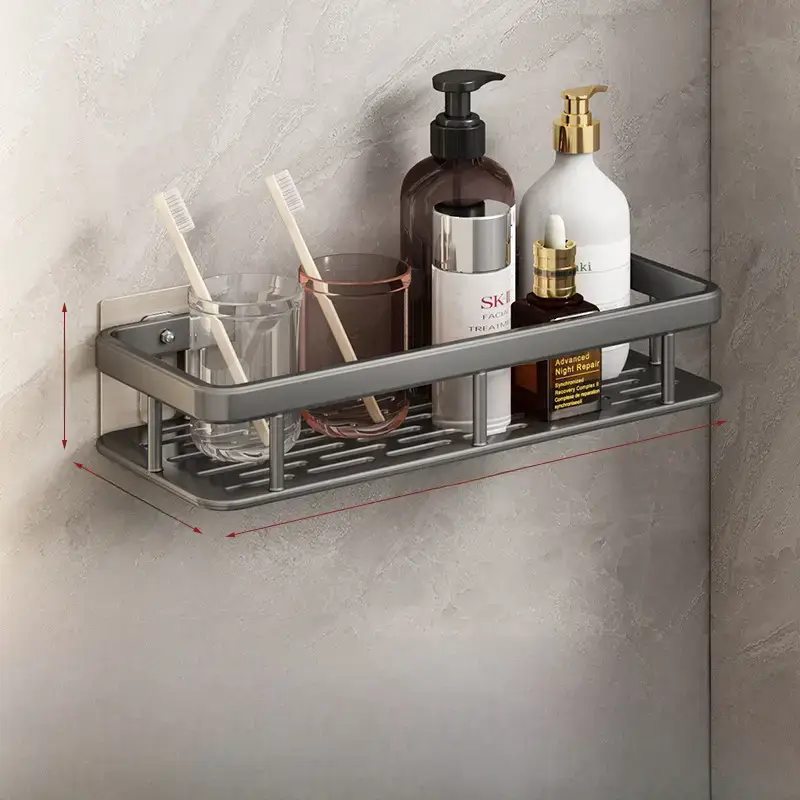 Suction Toilet Storage Rack Wall Hanging Bathroom Storage - Image 27