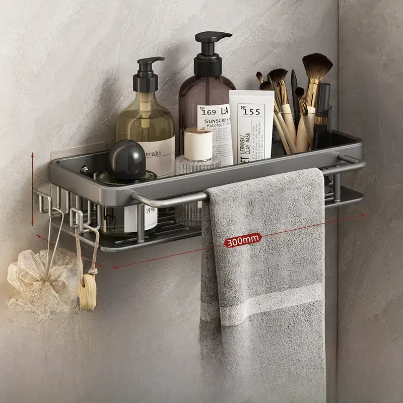 Suction Toilet Storage Rack Wall Hanging Bathroom Storage - Image 28