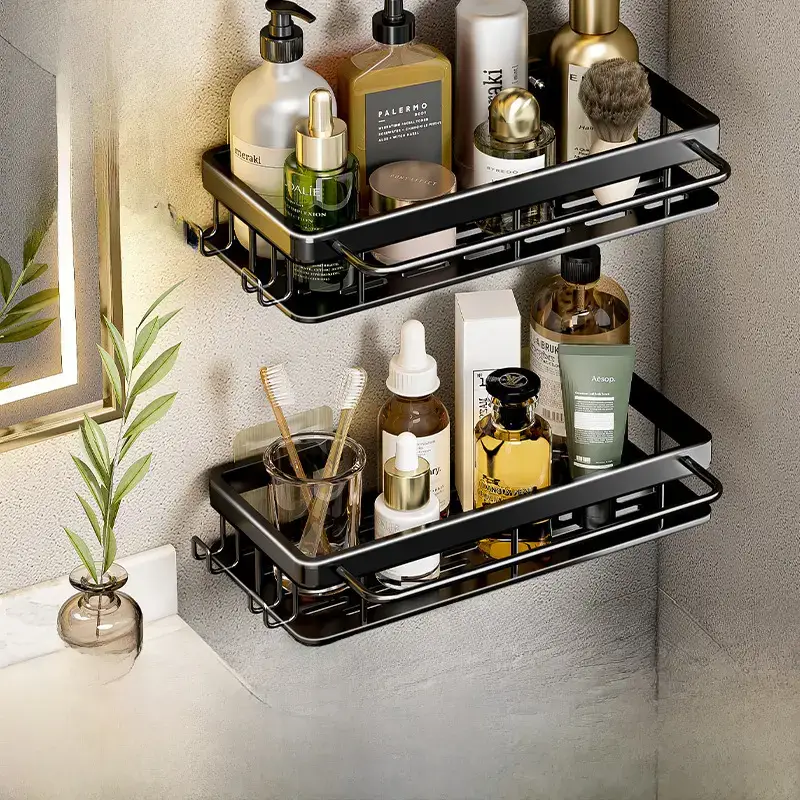 Suction Toilet Storage Rack Wall Hanging Bathroom Storage - Image 5