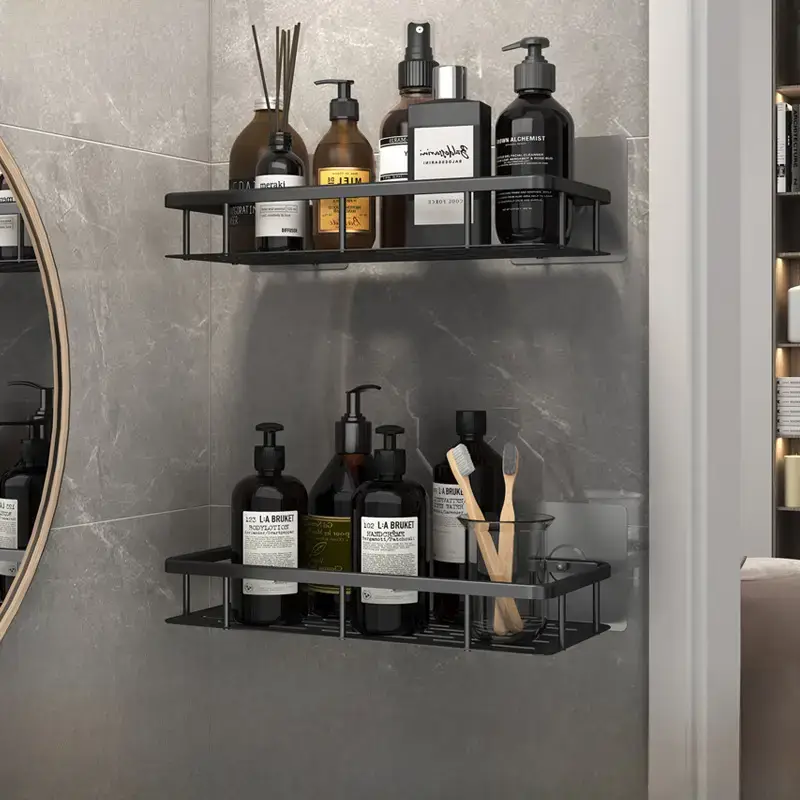 Suction Toilet Storage Rack Wall Hanging Bathroom Storage - Image 7