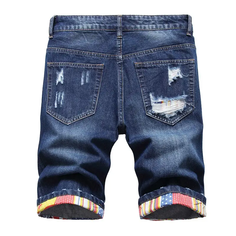 Ripped Denim Shorts for Men 2024 Export Style