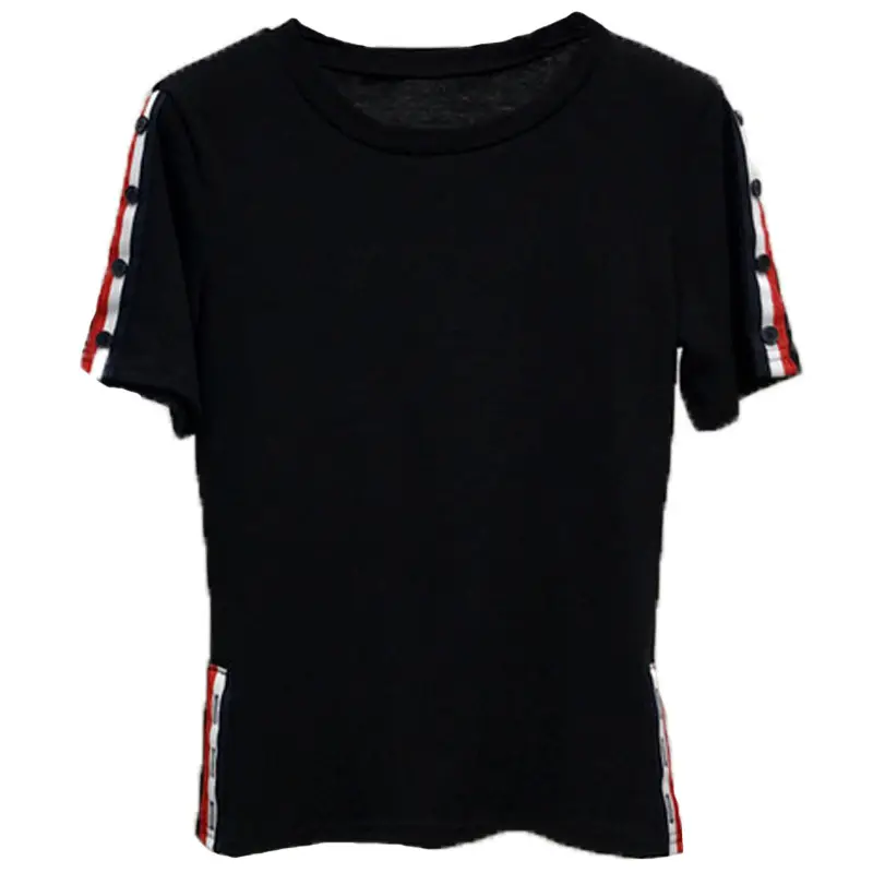 Women White Slim Fit T-Shirt 2025 Summer - Image 7