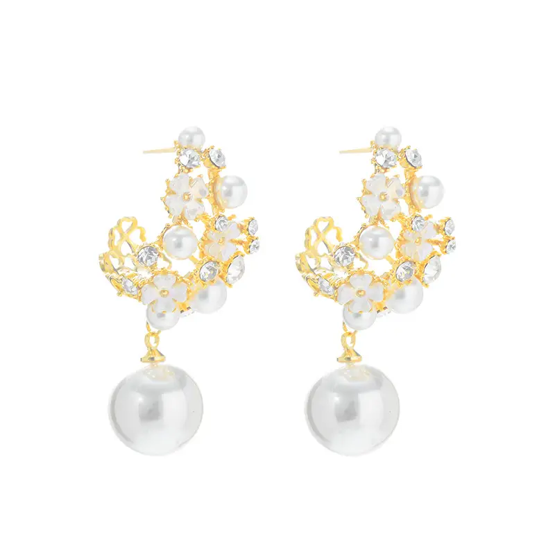 S925 Gold Pearl Earrings for Women - Image 6