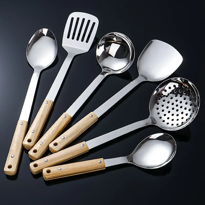 Non-Magnetic Stainless Steel Colander Spoon Set - Image 8