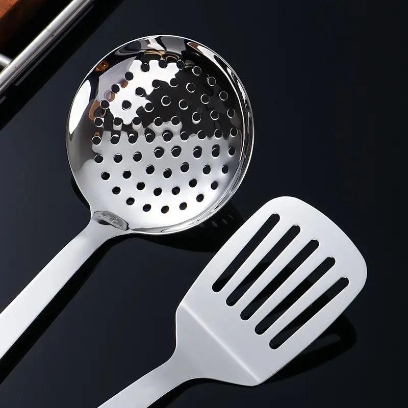 Non-Magnetic Stainless Steel Colander Spoon Set - Image 10