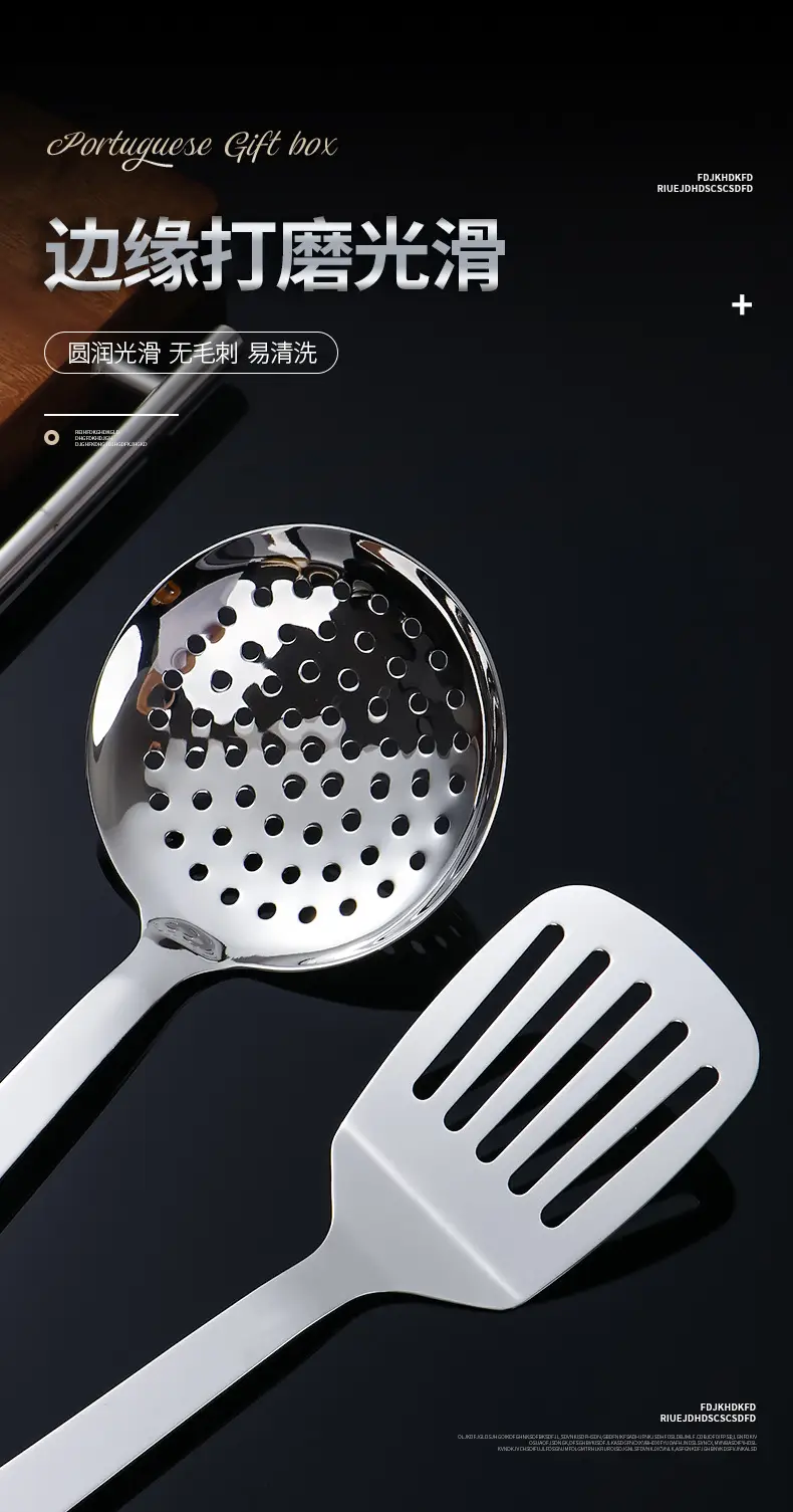 Non-Magnetic Stainless Steel Colander Spoon Set — feature 4