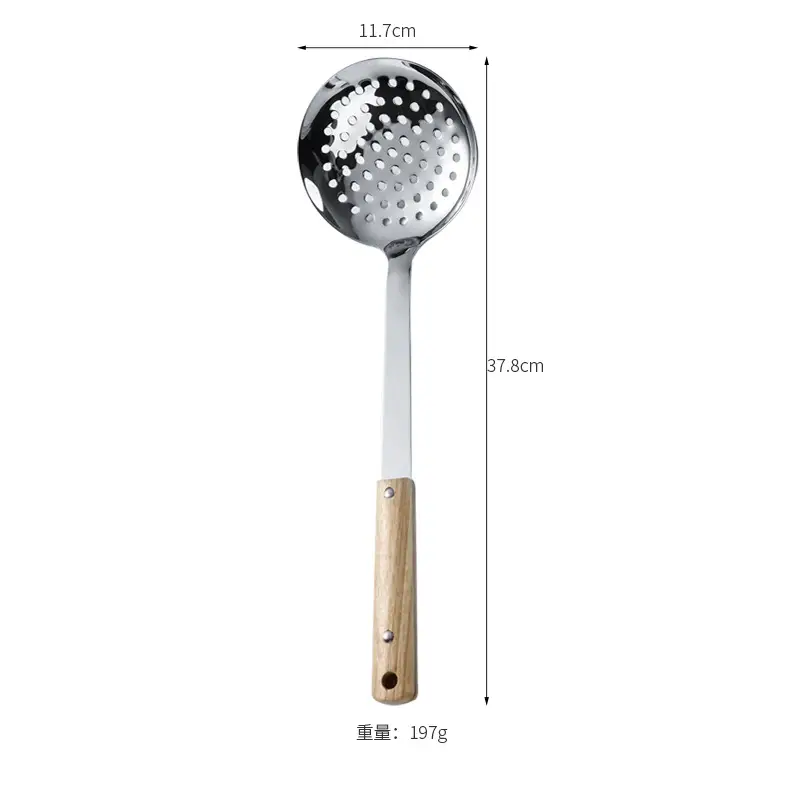 Non-Magnetic Stainless Steel Colander Spoon Set - Image 4