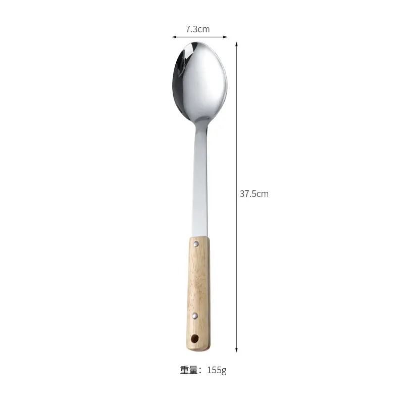 Non-Magnetic Stainless Steel Colander Spoon Set - Image 6