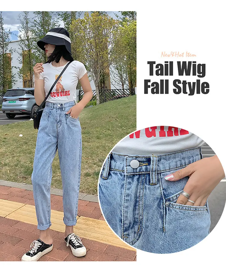 Women High-Waist Slim-Fit Cropped Denim Pants — feature 7
