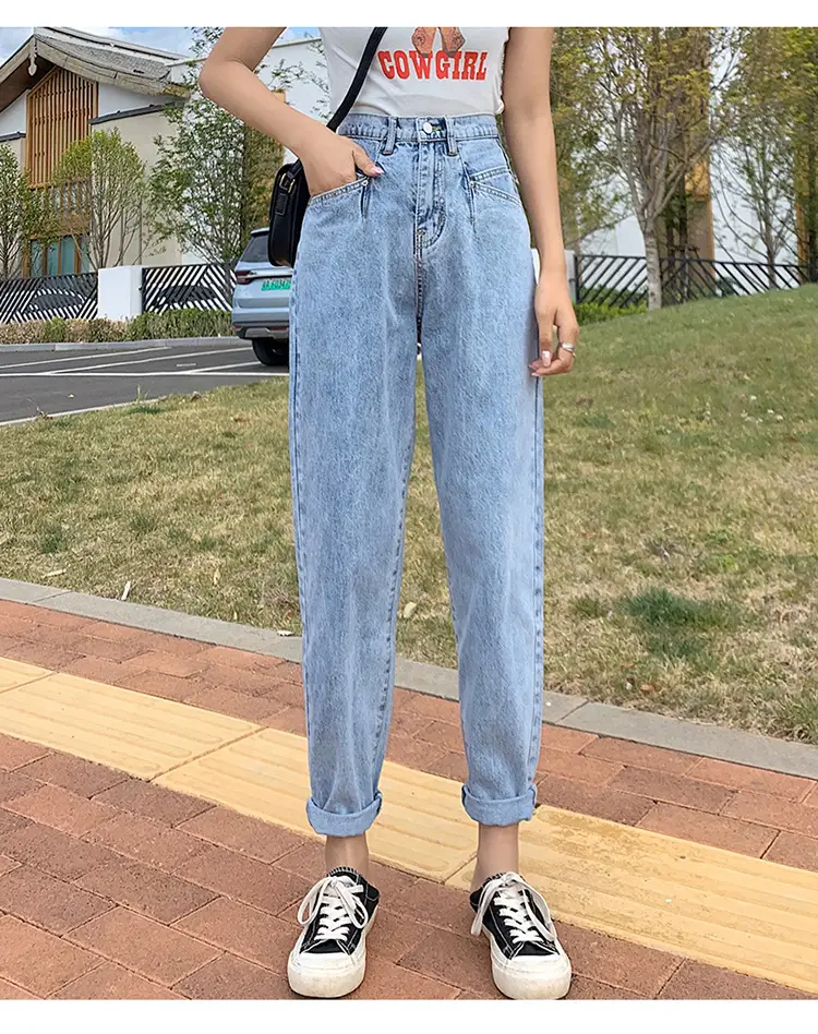 Women High-Waist Slim-Fit Cropped Denim Pants — feature 9