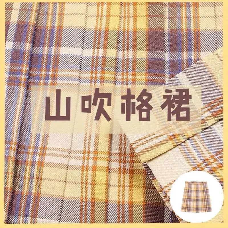 Japanese Plaid Skirt Set for Girls Spring Summer Embroidered - Image 9