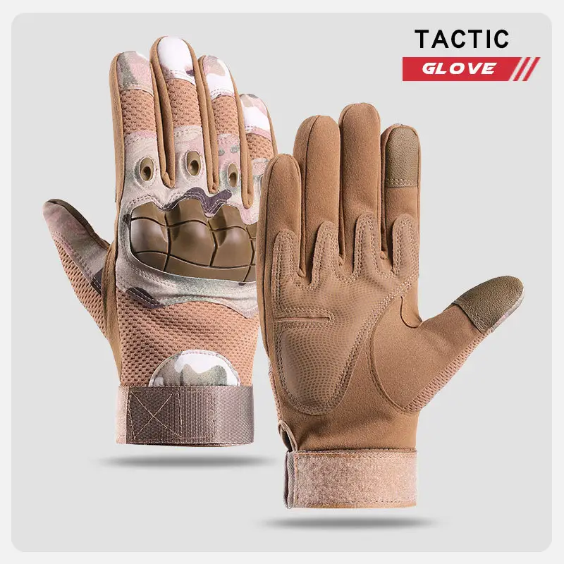 Men Full Finger Tactical Gloves Military Field Outdoor Protective Sports Training - Image 11