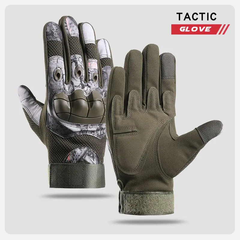 Men Full Finger Tactical Gloves Military Field Outdoor Protective Sports Training - Image 12