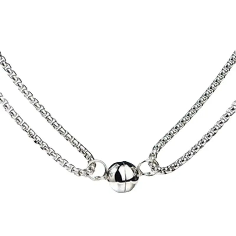 Magnetic Astronaut Necklace for Men Women Silver Chain - Image 7