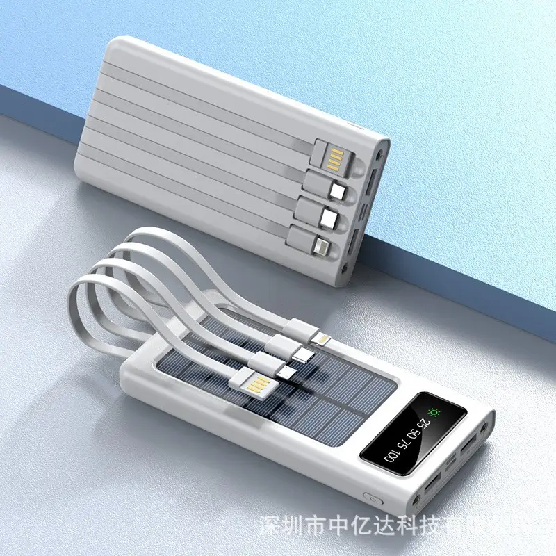 Solar Power Bank 20000mA Digital Display Camping LED - Image 4