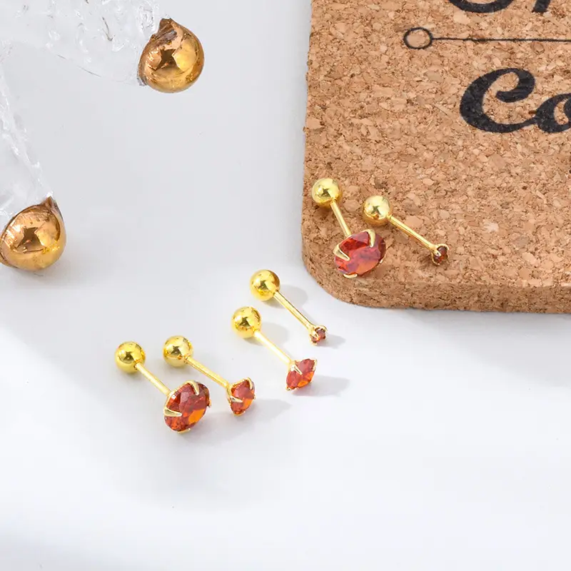 925 Red Heart Earrings New Arrival 2021 - Image 3